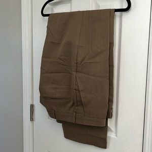 Stanford travel suit in tan.